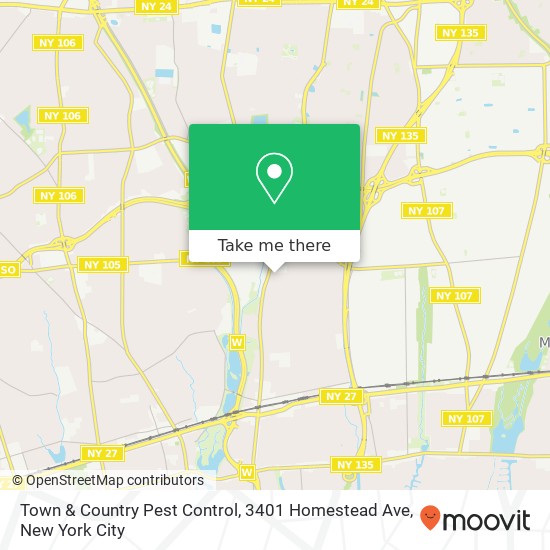 Town & Country Pest Control, 3401 Homestead Ave map