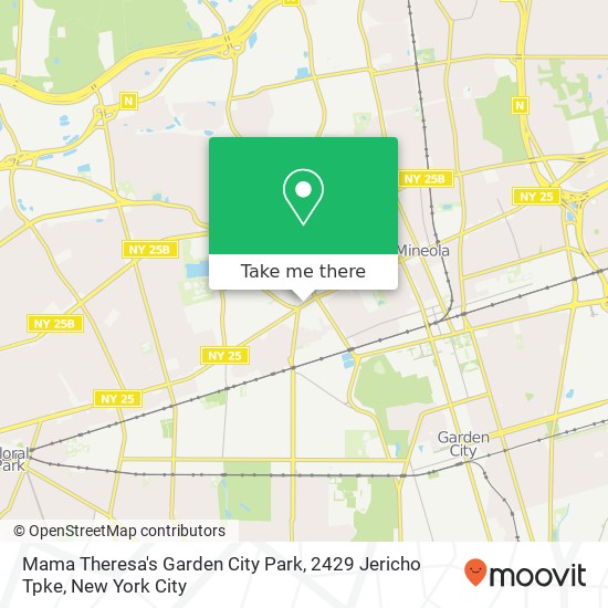 Mapa de Mama Theresa's Garden City Park, 2429 Jericho Tpke