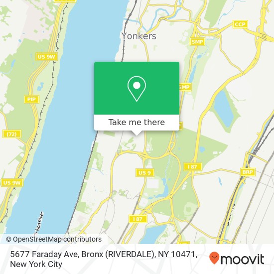 5677 Faraday Ave, Bronx (RIVERDALE), NY 10471 map