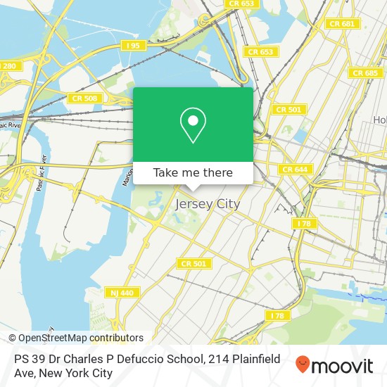 Mapa de PS 39 Dr Charles P Defuccio School, 214 Plainfield Ave