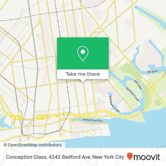Conception Glass, 4242 Bedford Ave map
