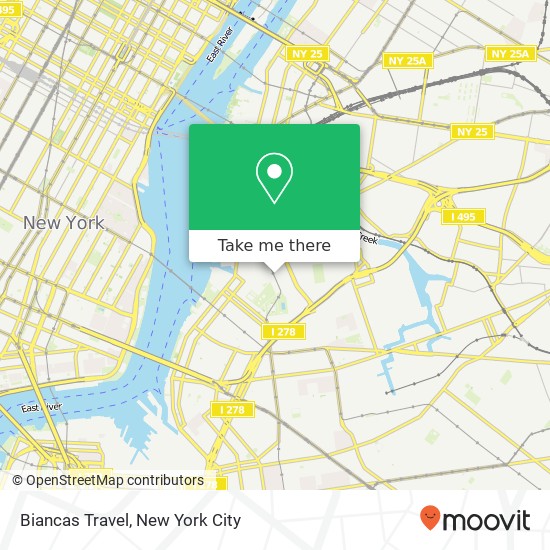 Biancas Travel map