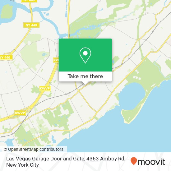 Mapa de Las Vegas Garage Door and Gate, 4363 Amboy Rd