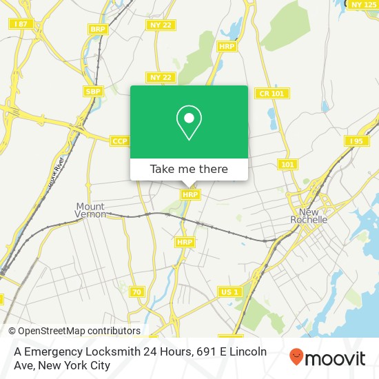 A Emergency Locksmith 24 Hours, 691 E Lincoln Ave map