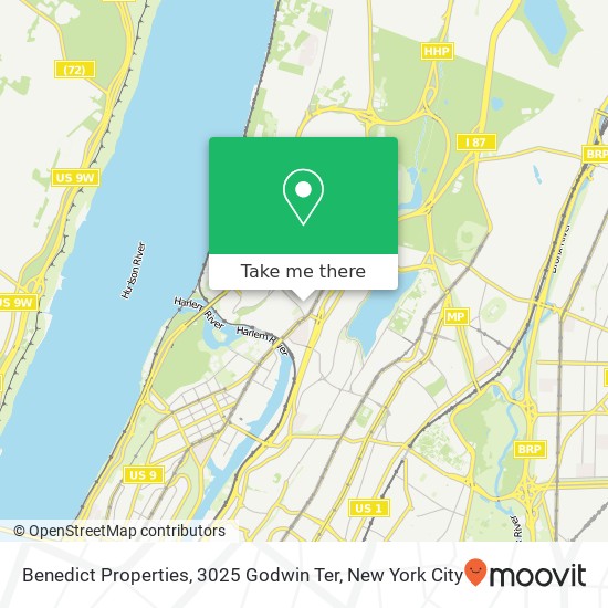Mapa de Benedict Properties, 3025 Godwin Ter