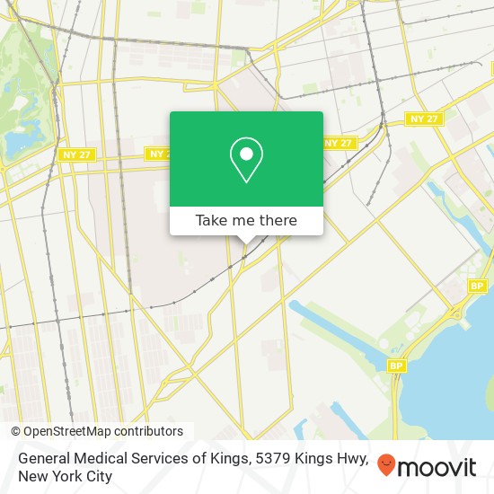 General Medical Services of Kings, 5379 Kings Hwy map