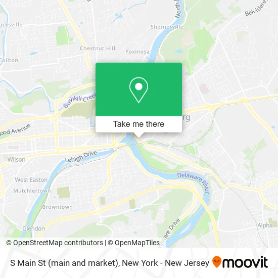 S Main St (main and market) map