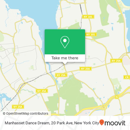 Manhasset Dance Dream, 20 Park Ave map