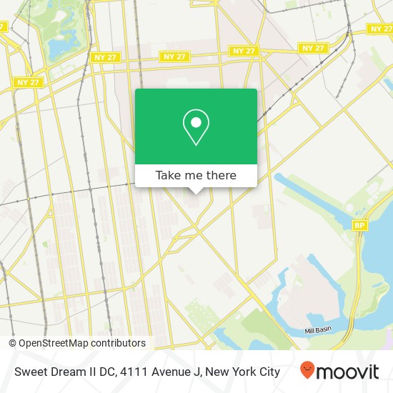 Mapa de Sweet Dream II DC, 4111 Avenue J