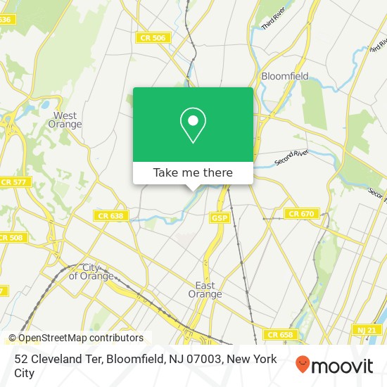 52 Cleveland Ter, Bloomfield, NJ 07003 map