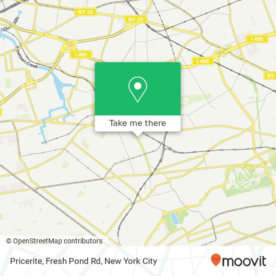 Pricerite, Fresh Pond Rd map