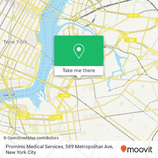 Prominis Medical Services, 589 Metropolitan Ave map