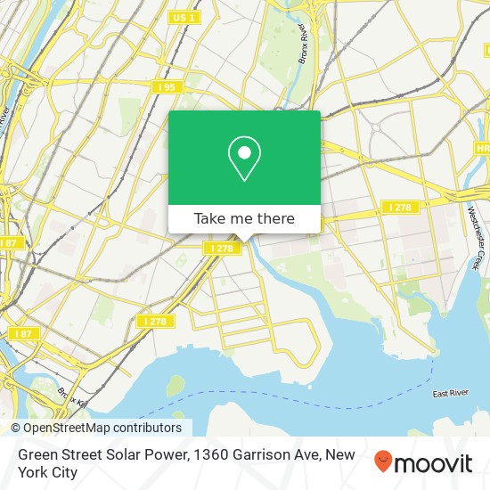 Green Street Solar Power, 1360 Garrison Ave map