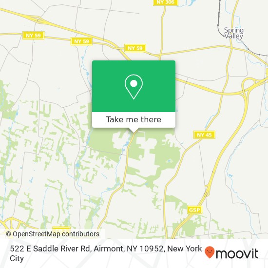 522 E Saddle River Rd, Airmont, NY 10952 map