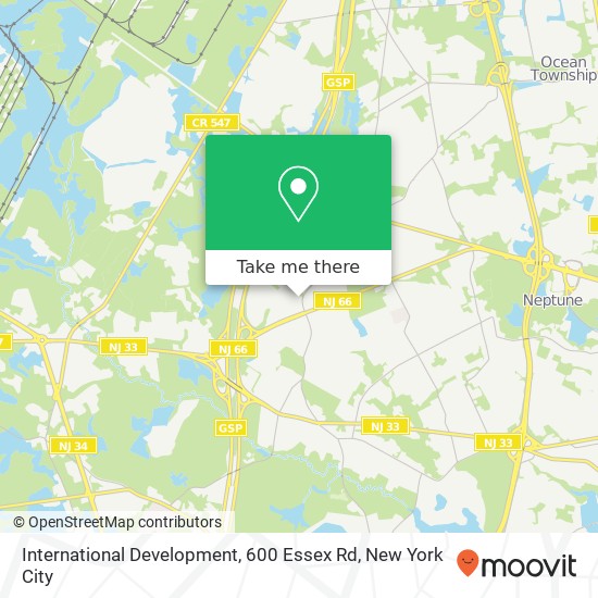 Mapa de International Development, 600 Essex Rd