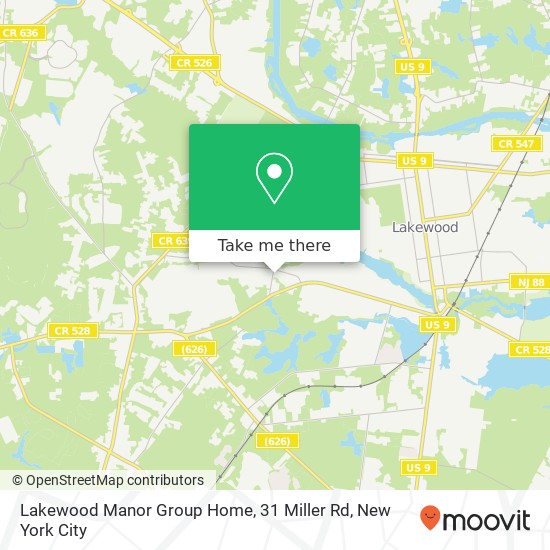 Lakewood Manor Group Home, 31 Miller Rd map