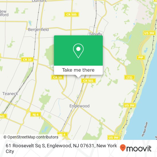 Mapa de 61 Roosevelt Sq S, Englewood, NJ 07631