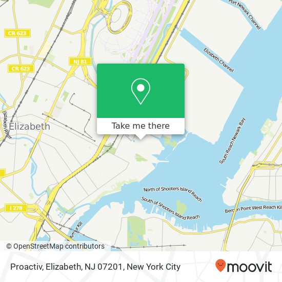 Proactiv, Elizabeth, NJ 07201 map