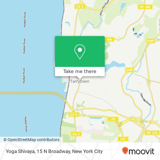 Mapa de Yoga Shivaya, 15 N Broadway