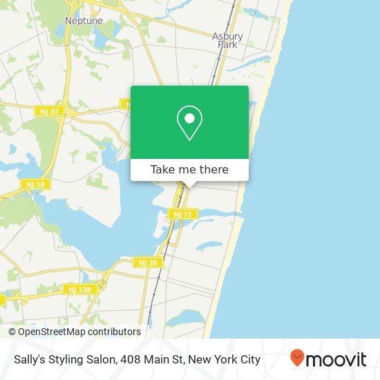 Mapa de Sally's Styling Salon, 408 Main St