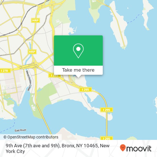 Mapa de 9th Ave (7th ave and 9th), Bronx, NY 10465