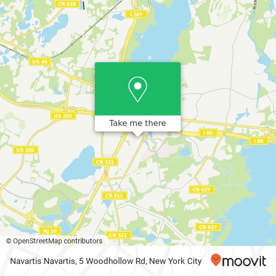 Mapa de Navartis Navartis, 5 Woodhollow Rd