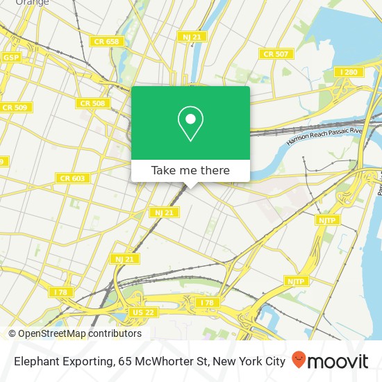Mapa de Elephant Exporting, 65 McWhorter St