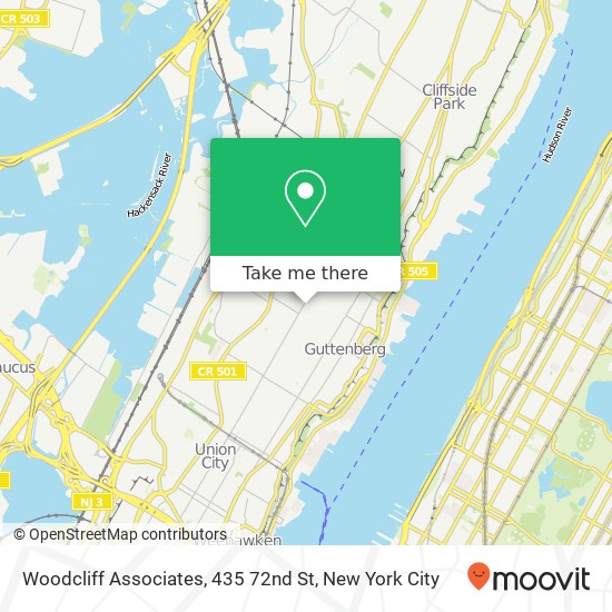 Woodcliff Associates, 435 72nd St map