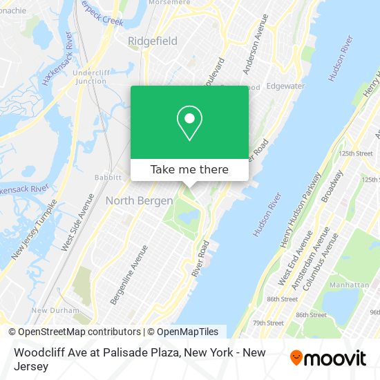 Mapa de Woodcliff Ave at Palisade Plaza