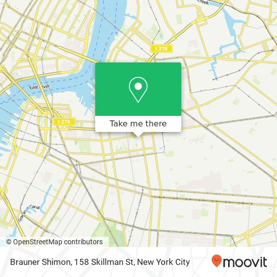Mapa de Brauner Shimon, 158 Skillman St