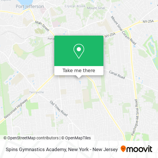 Mapa de Spins Gymnastics Academy