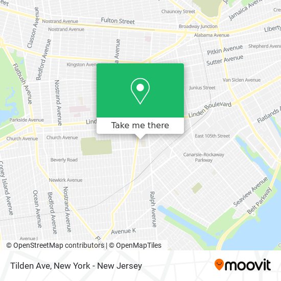 Mapa de Tilden Ave