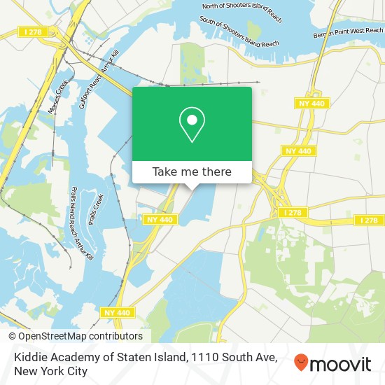 Kiddie Academy of Staten Island, 1110 South Ave map