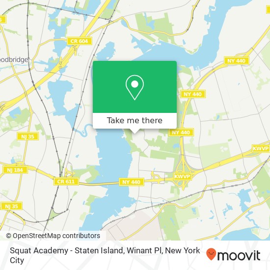 Squat Academy - Staten Island, Winant Pl map