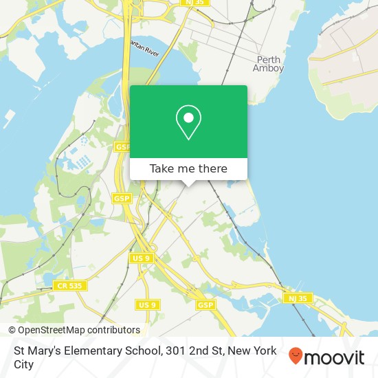 St Mary's Elementary School, 301 2nd St map