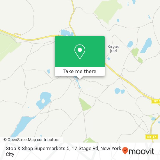 Stop & Shop Supermarkets 5, 17 Stage Rd map