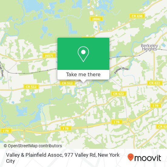 Mapa de Valley & Plainfield Assoc, 977 Valley Rd