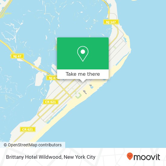 Mapa de Brittany Hotel Wildwood
