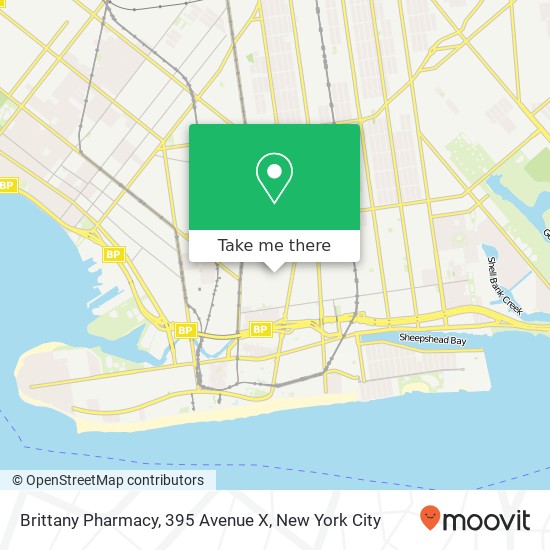 Brittany Pharmacy, 395 Avenue X map