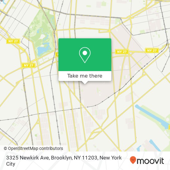 3325 Newkirk Ave, Brooklyn, NY 11203 map