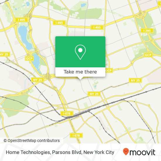 Mapa de Home Technologies, Parsons Blvd