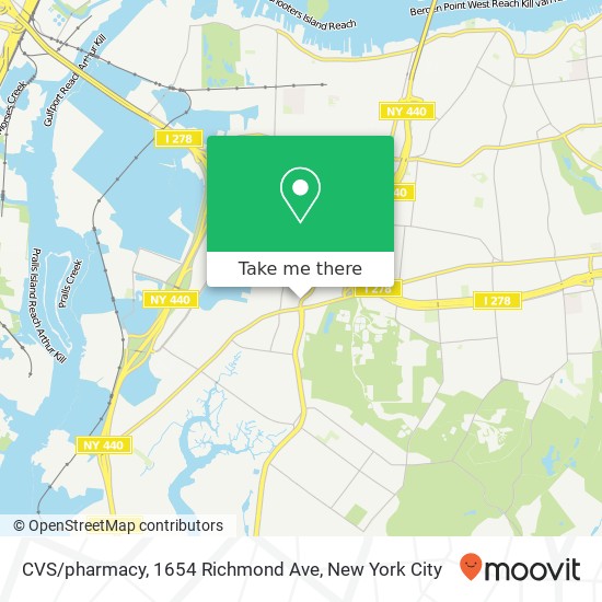 CVS / pharmacy, 1654 Richmond Ave map