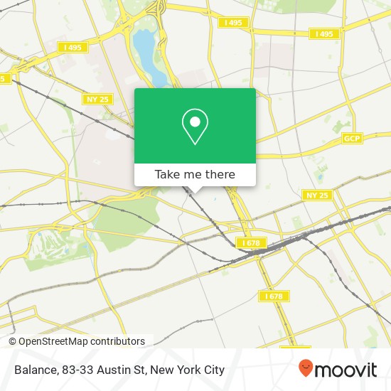 Balance, 83-33 Austin St map