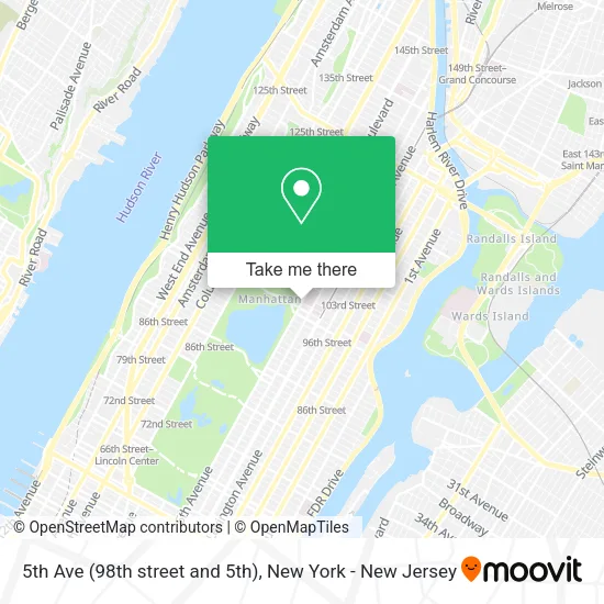 5th Ave (98th street and 5th) map