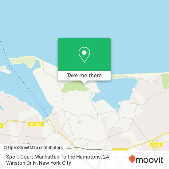 Mapa de Sport Court Manhattan To the Hamptons, 24 Winston Dr N