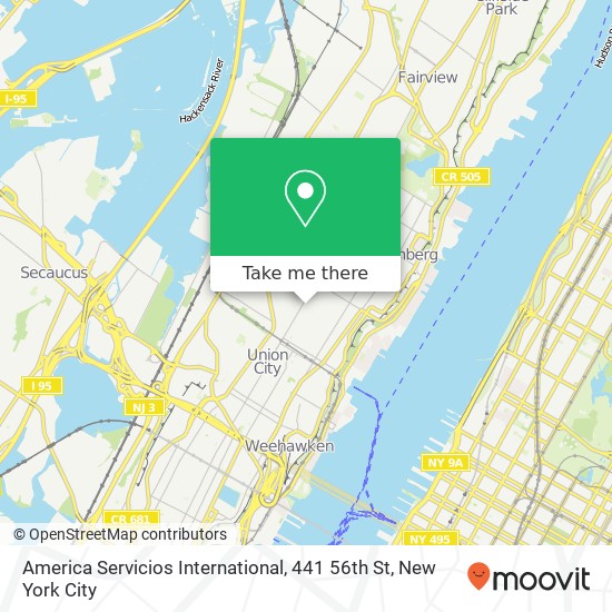 Mapa de America Servicios International, 441 56th St