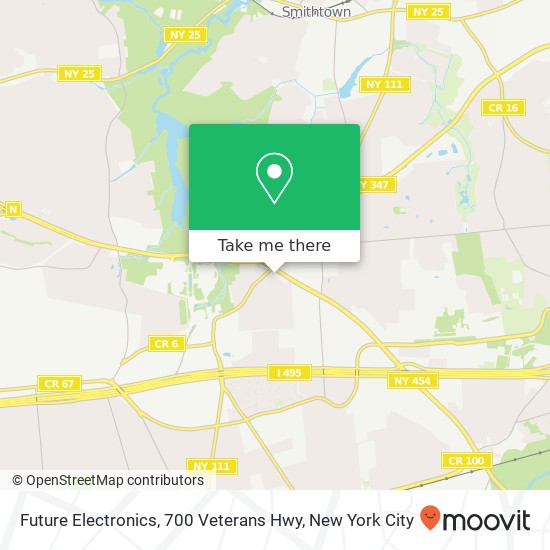 Future Electronics, 700 Veterans Hwy map