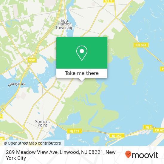 289 Meadow View Ave, Linwood, NJ 08221 map