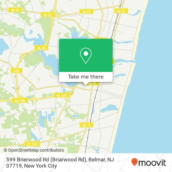 599 Brierwood Rd (Briarwood Rd), Belmar, NJ 07719 map