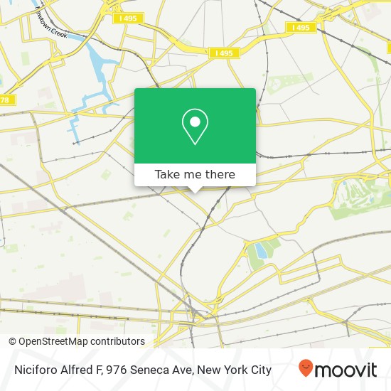 Mapa de Niciforo Alfred F, 976 Seneca Ave